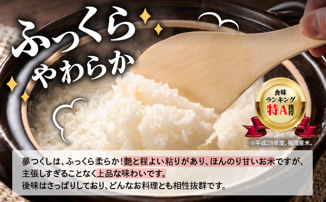 【数量限定】夢つくし(精米) 福岡県産ブランド米 10kg (品番:3X11)