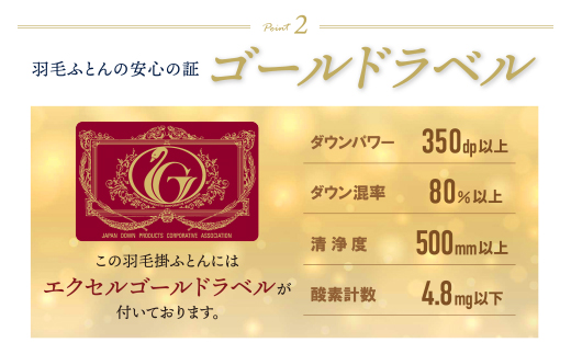 羽毛合掛ふとん(ダブル・ベージュ)【DL002BED】