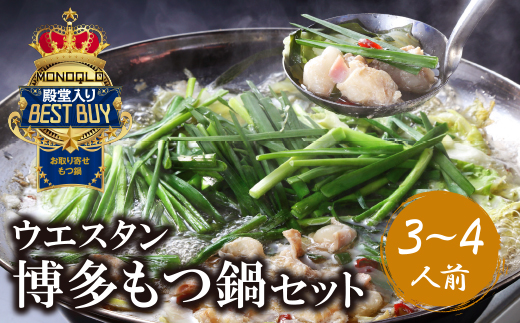 博多鶏だしもつ鍋セット(3～4人前)