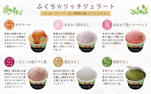 ふくち☆リッチジェラート プレミアム(12個セット)
