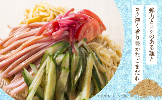 《先行予約》【4～8月発送】福岡県産ラー麦 冷し中華（ごまだれ付）