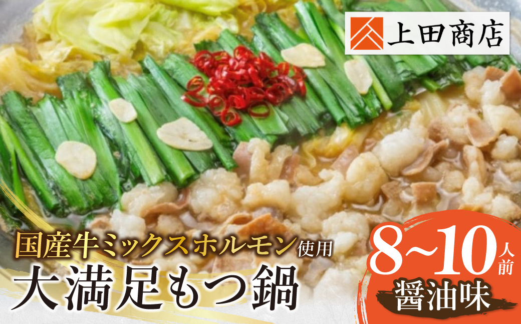 大満足もつ鍋(醤油味 8～10人前)