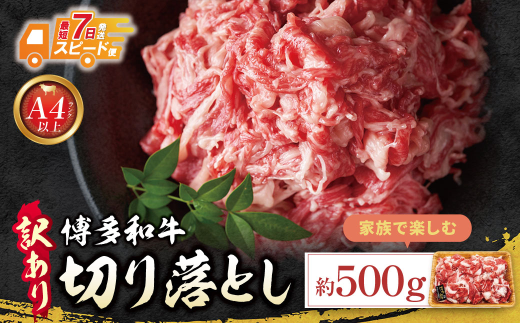 博多和牛A4ランク以上 切り落とし 約500g