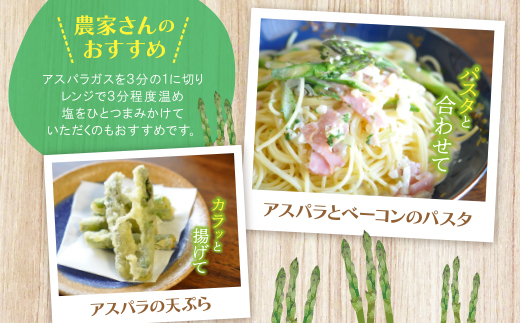 【訳あり】清流・自然栽培 アスパラガス(春芽) 1kg 