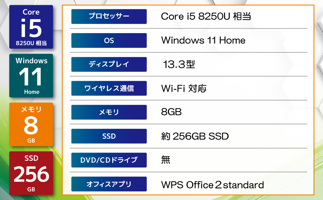 YTSノートパソコン Business Edition 13.3インチ