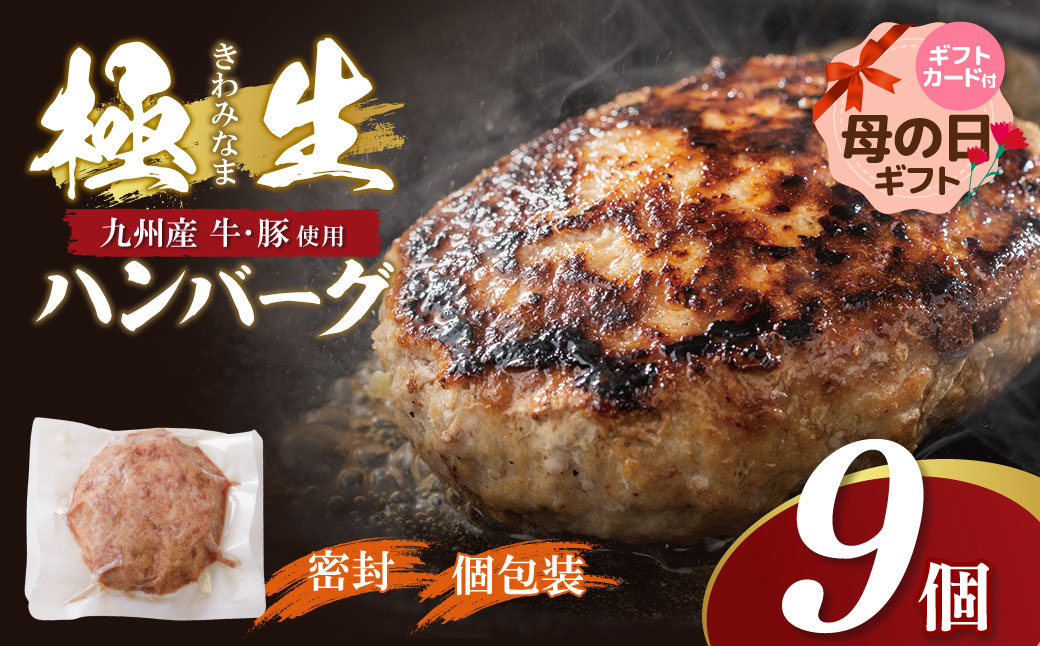 [母の日]極生ハンバーグ 9個セット(150g×9)