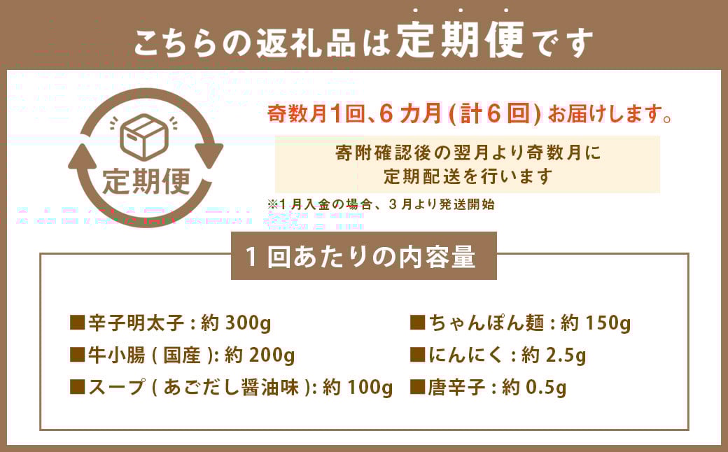 【定期便:年6回】【やまや】博多もつ鍋やまや　もつ鍋セット（醤油味）1-2人前とうちのめんたい300gの博多満喫セット 6回 もつ鍋 モツ鍋 セット ホルモン ちゃんぽん麺 鍋 明太子 めんたいこ 冷凍