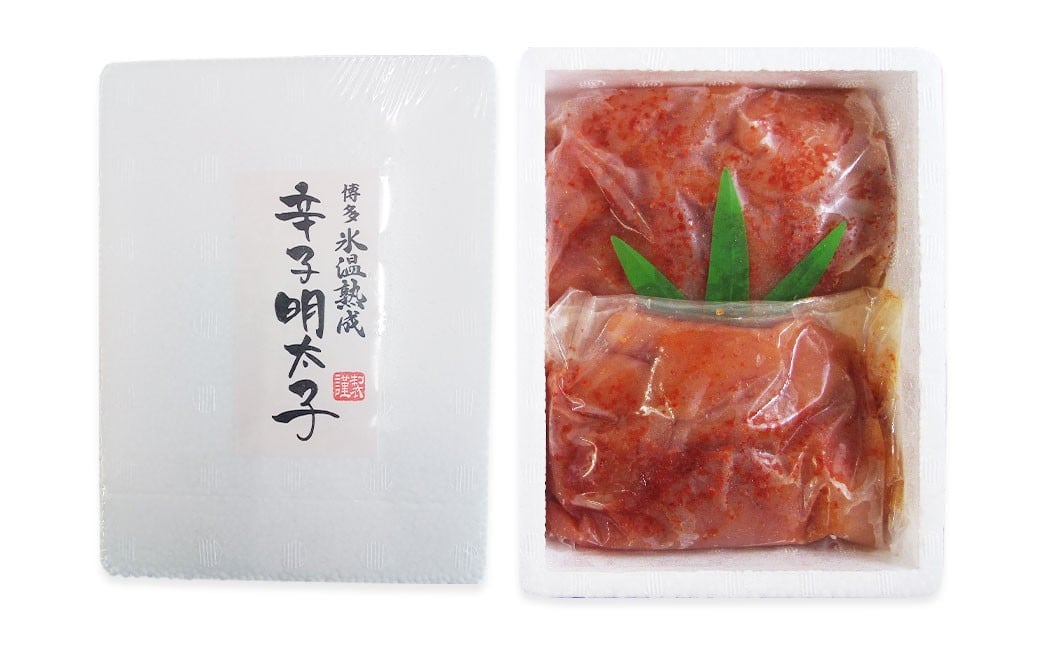 博多優美堂 訳あり 【氷温熟成 博多辛子明太子】 無着色切子 (切小) 約1kg (500g×2個) 辛子明太子 めんたいこ 冷凍