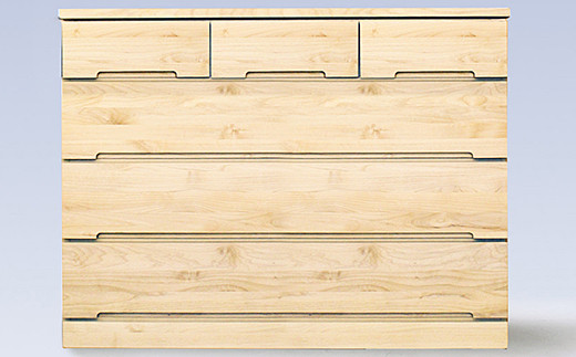 120LCWH 無垢材を使用したチェスト【諸富家具】：C173-011
