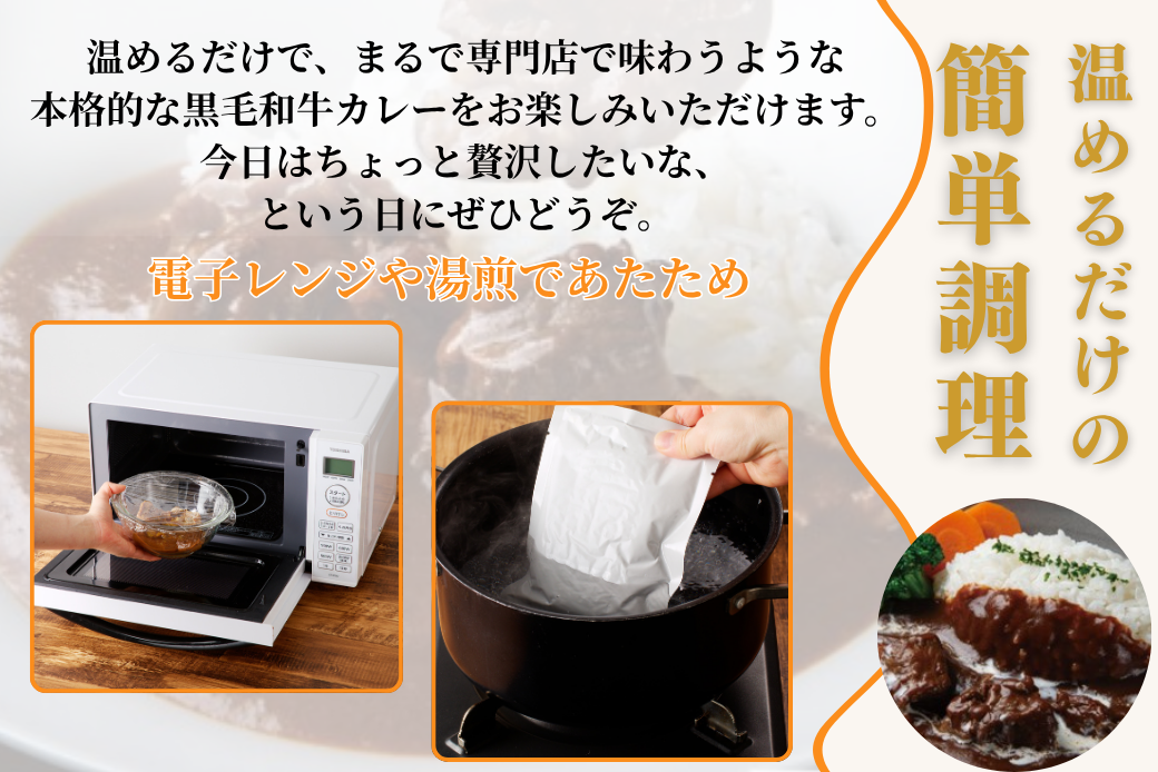 ごろっと黒毛和牛カレー 佐賀牛 カレー ビーフカレー レトルト 湯煎 レンジ調理 簡単 ：A080-011
