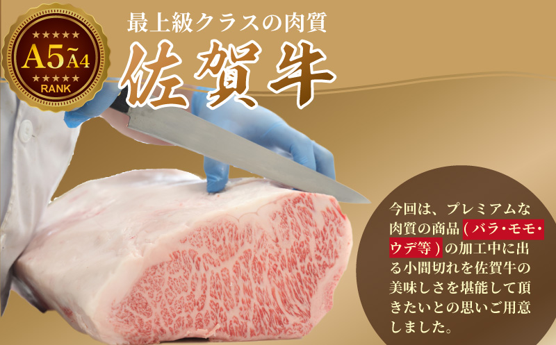 佐賀牛(プレミアム）小間切れ 500g：B135-023