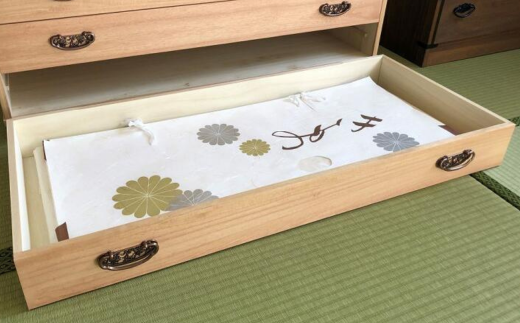 桐たんす 総桐柿渋染めチェスト PA-1007：C179-001