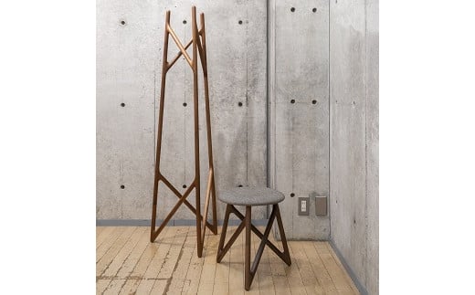 アール 40スツール WN【諸富家具】：C167-008