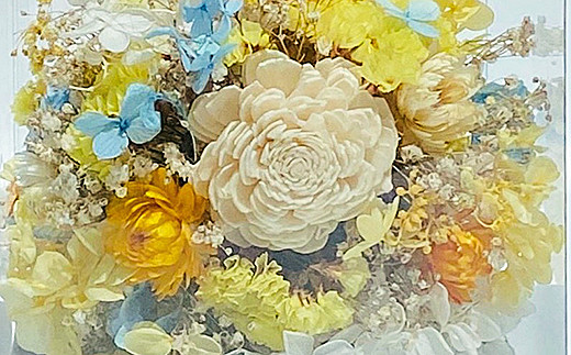 ドライフラワー＆プリザーブドフラワーボール：B180-037