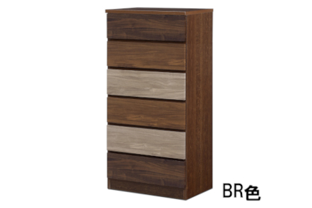スリムチェスト ワルツ 幅60-6段 隙間収納【諸富家具】：C145-006