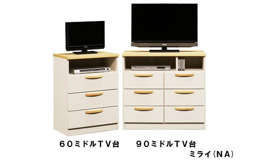 家具 TV台 収納 北欧風 60ミドルTV台ミライ【諸富家具】：B700-001
