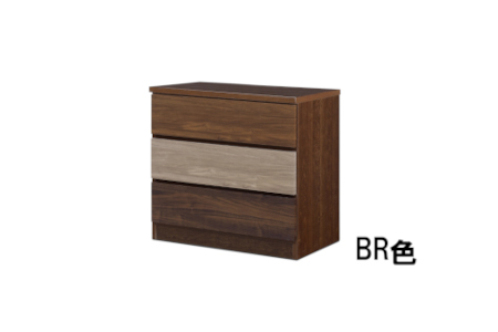 スリムチェスト ワルツ 幅70-3段 隙間収納【諸富家具】：B890-005