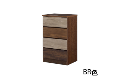 スリムチェスト ワルツ 幅50-4段 隙間収納【諸富家具】：B910-002
