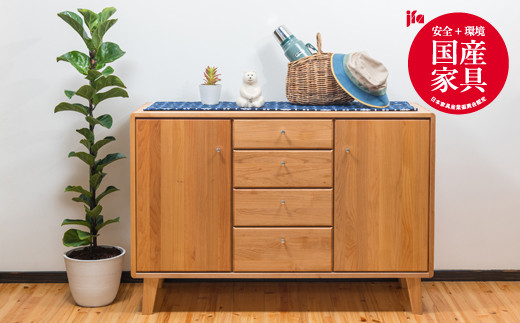 kumukumu120リビングボード　クリア色【諸富家具】:C399-001