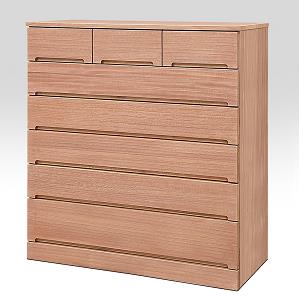 桐たんす 総桐柿渋染め パーシモン100幅6段：C263-001