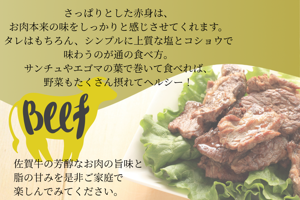 佐賀牛 モモ焼肉用 500g：B235-019