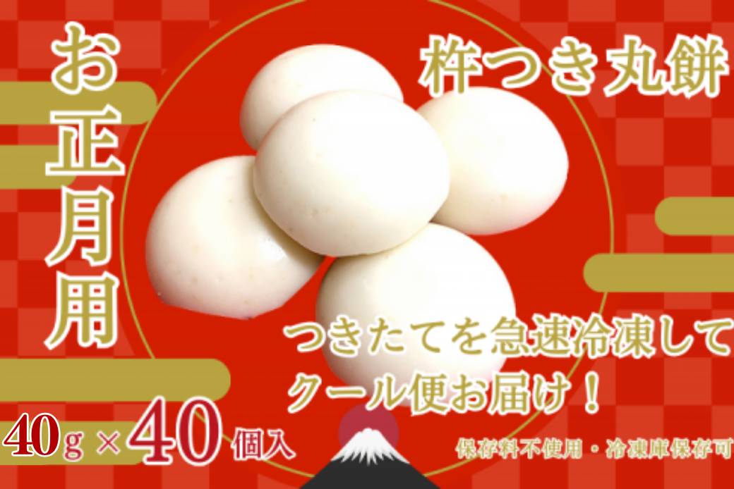 お正月用杵つき丸餅8P：B120-066