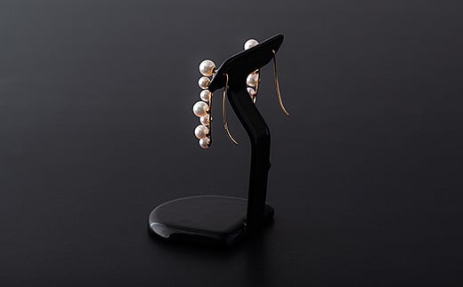 華やかラインアコヤ真珠イヤーカフピアス：C223-002