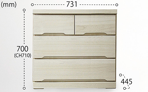 75-3LC収納家具（白）【諸富家具】：B850-014