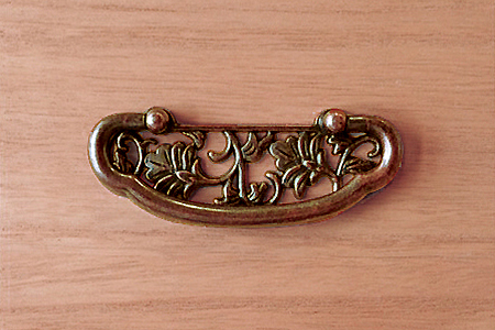 桐たんす 柿渋染め総桐着物収納ケース3段：B850-006