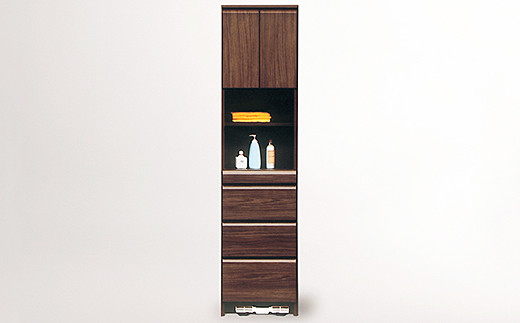 45幅サニタリー隙間収納（BR）【諸富家具】：C139-006