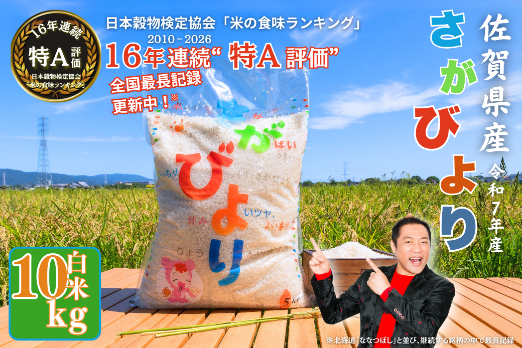 令和7年産 佐賀県産 さがびより 白米 10kg（5kg×2袋）おこめ 米 ：B320-014