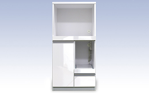 60レンジ台 クオーネ（白）【諸富家具】：C103-010