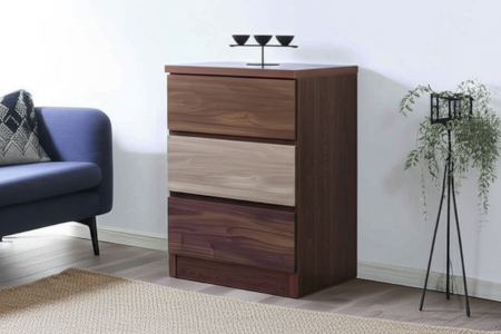 スリムチェスト ワルツ 幅40-3段 隙間収納【諸富家具】：B660-003