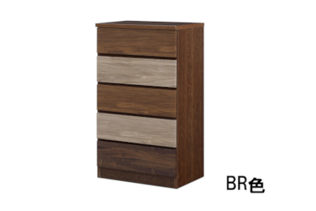 スリムチェスト ワルツ 幅60-5段 隙間収納【諸富家具】：C132-013