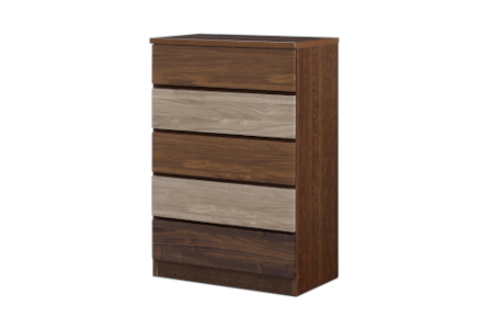 スリムチェスト ワルツ 幅70-5段 隙間収納【諸富家具】：C142-005