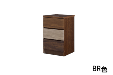スリムチェスト ワルツ 幅40-3段 隙間収納【諸富家具】：B660-003