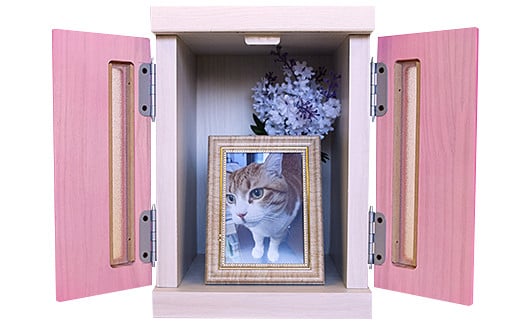 メモリアルボックス虹S（2枚戸）【諸富家具】：B455-003