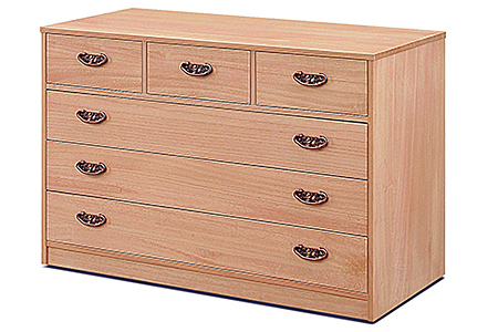 桐たんす 柿渋染め総桐タンス 4段：C167-004