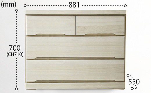 90-3LCD奥深 押入れ収納（白）【諸富家具】：C120-024