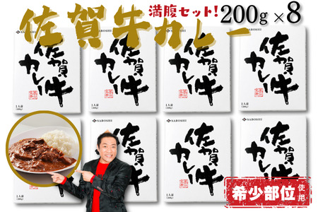 希少部位使用 佐賀牛カレー満腹セット(8個)：B250-004