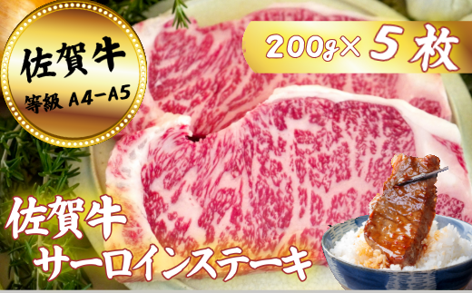 佐賀牛サーロインステーキ 200g×3枚：B250-023