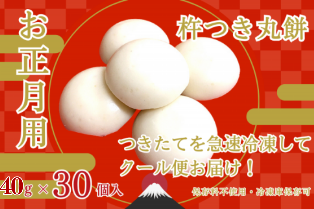 お正月用杵つき丸餅6P：B100-067