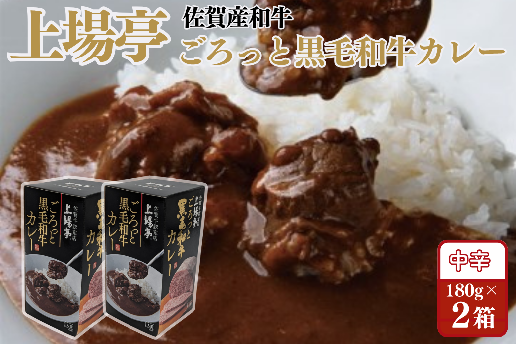 ごろっと黒毛和牛カレー 佐賀牛 カレー ビーフカレー レトルト 湯煎 レンジ調理 簡単 ：A080-011