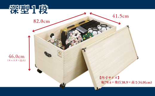 æ¡ããã ç·æ¡ã²ãªäººåœ¢åçŽã±ãŒã¹æ·±å1段 TS-1BLïŒB750-002