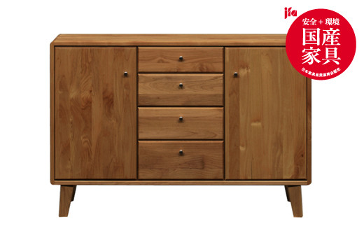 kumukumu120リビングボード　WN色【諸富家具】:C399-002