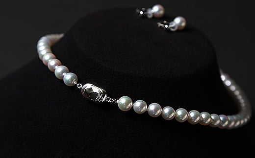 æé«çŽ7-7.5mmã¢ã³ã€çç ããã¯ã¬ã¹ã»ããïŒD147-001