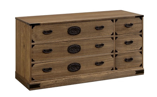 桐たんす 総桐民芸タンス日和 120幅3段：C247-005