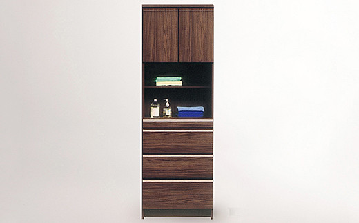 60幅サニタリー隙間収納（BR）【諸富家具】：C150-039