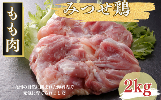 みつせ鶏 正肉もも 2kg ブランド鶏 コクのある風味と旨み モモ肉 鶏肉 とりもも 鶏モモ肉：B175-010