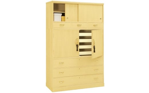 桐たんす 総桐箪笥 羽衣衣裳：C680-001